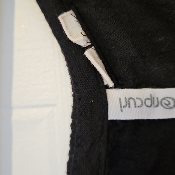 Ripcurl Summer Dress Black Womens XL NWT Oversized Cold Shoulder Crochet Detail - Picture 3 of 9